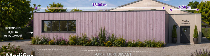 extension salle polyvalente vue 3d